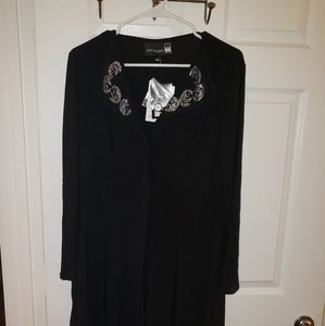 ANTHONNY WOMENS MEDIUM BLACK DRESS Embellished